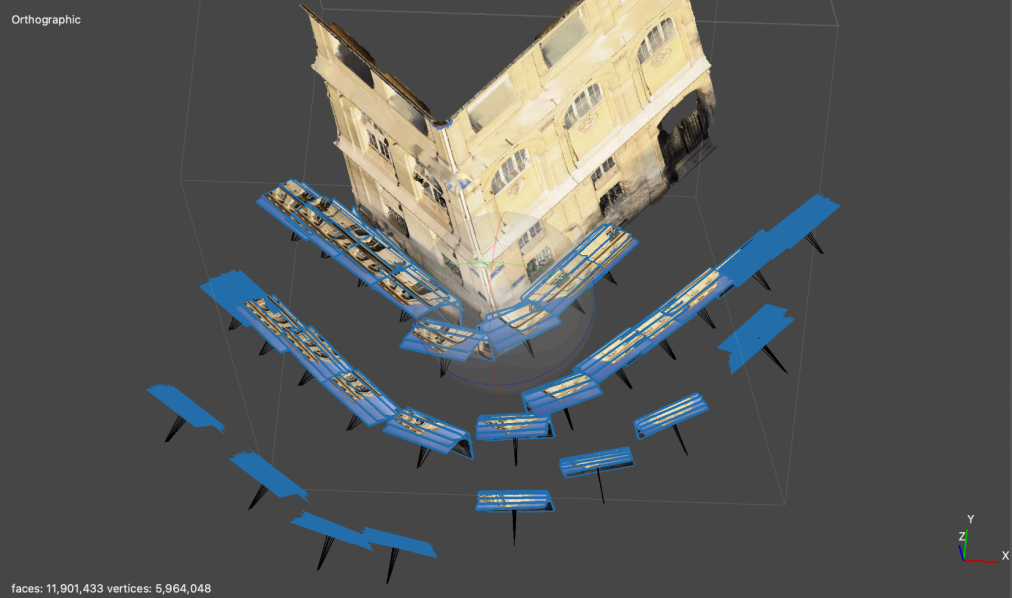 Alignement de photographies pour la numérisation de la façade de la Faculté de Pharmacie de l'université Paris Cité