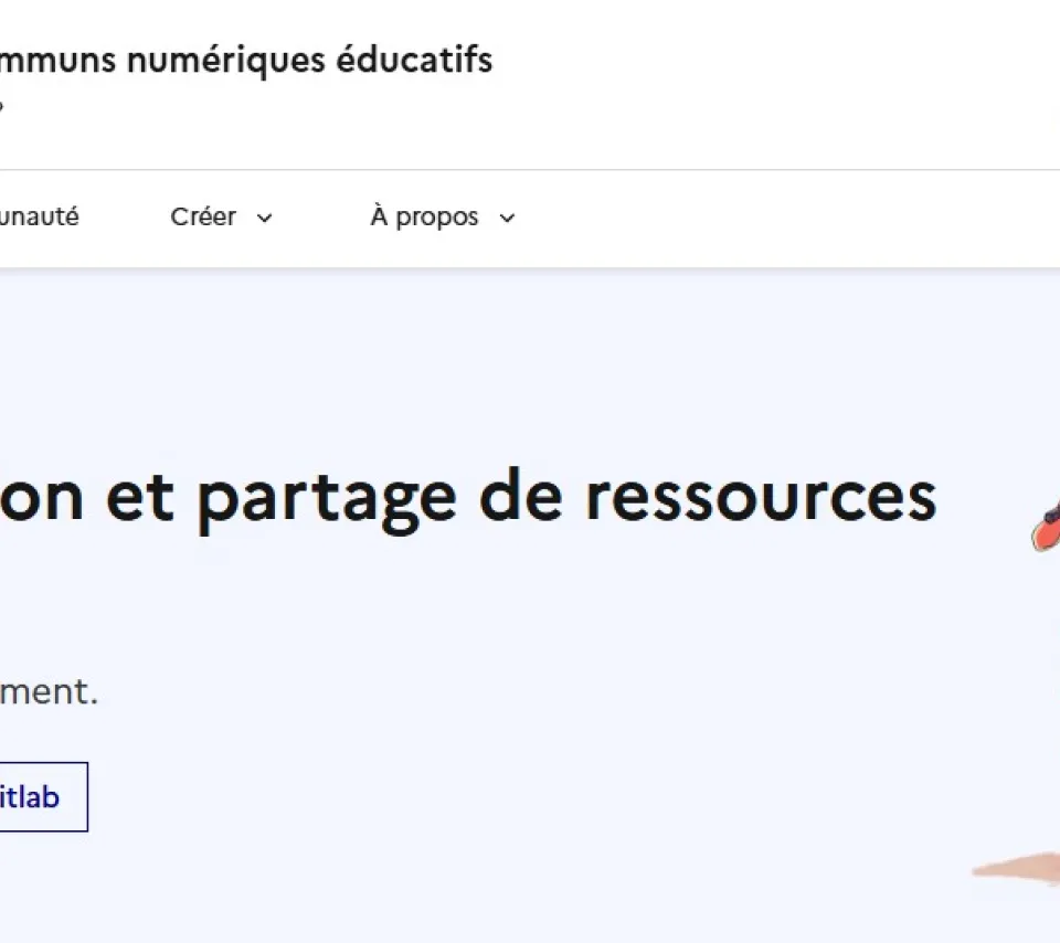 Capture d'écran de la page d'accueil du projet 