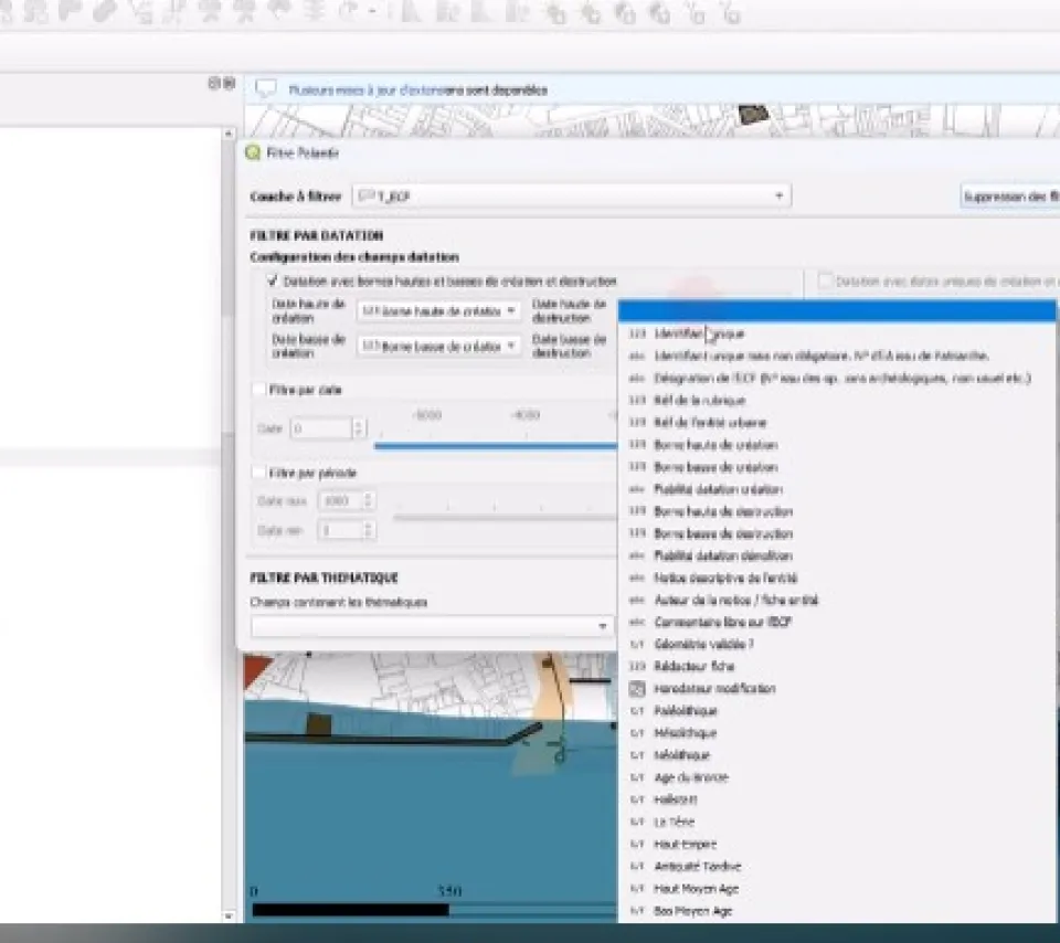 Utilisation du plugin Palantir dans QGIS