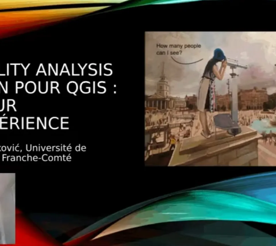 Capture d'écran de la vidéo YouTube sur le Viewshed analysis plugin pour QGIS