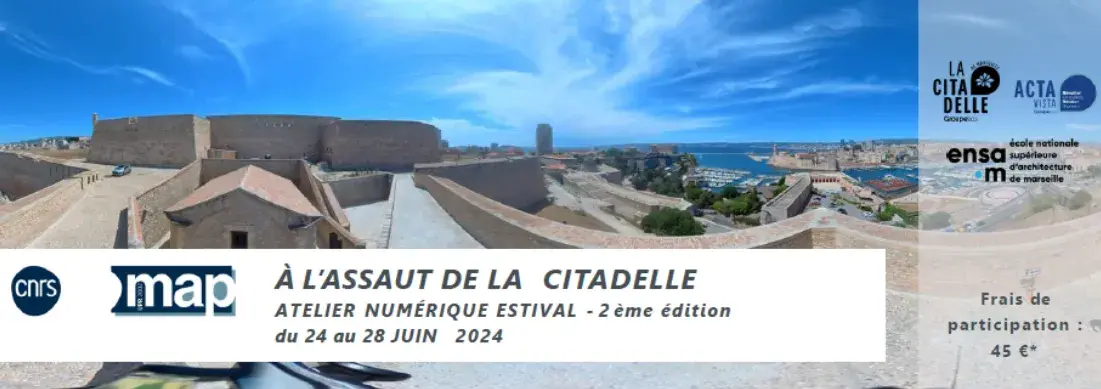 Flyer de l'atelier numérique estival : A l'assaut de la Citadelle