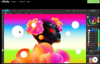capture d'écran interface suite Affinity