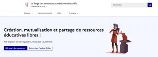 Capture d'écran de la page d'accueil du projet 