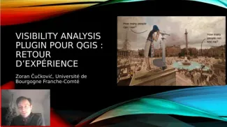 Capture d'écran de la vidéo YouTube sur le Viewshed analysis plugin pour QGIS